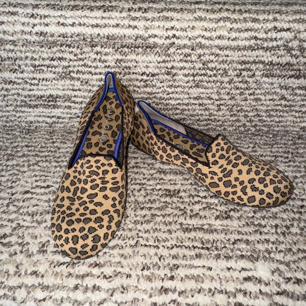 Rothy’s The Loafer in Mocha Spot Leopard Print